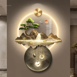 Modern Hanging Home Decoration With Light