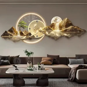 Luxury Design Wall Clock for Living Room or Home Decoration